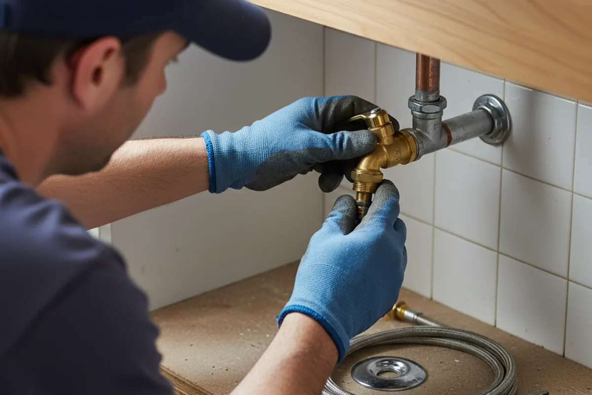 Shutoff valve and fitting work during Repiping in Banks